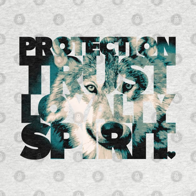 Wise words - Your Wolf guide - giving protection, trust, loyalty, spirit and love by Cimbart